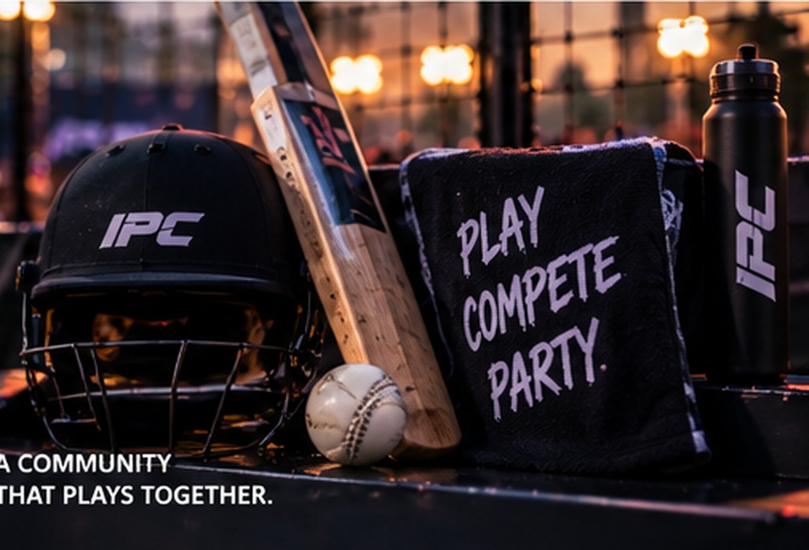 IPC cricket equipment and CageGame atmosphere
